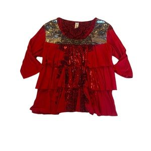 M Fasis ruffle top